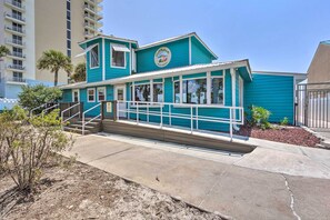 Exterior - Walk to Waves! PCB Resort Getaway w/ Game Room (Panama City Beach)