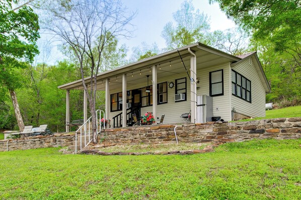 Exterior - Lakefront Roach Home w/ Private Dock & Patio! (Roach)