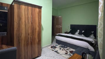 Kamer, 1 twee- of 2 eenpersoonsbedden, balkon, uitzicht op bergen