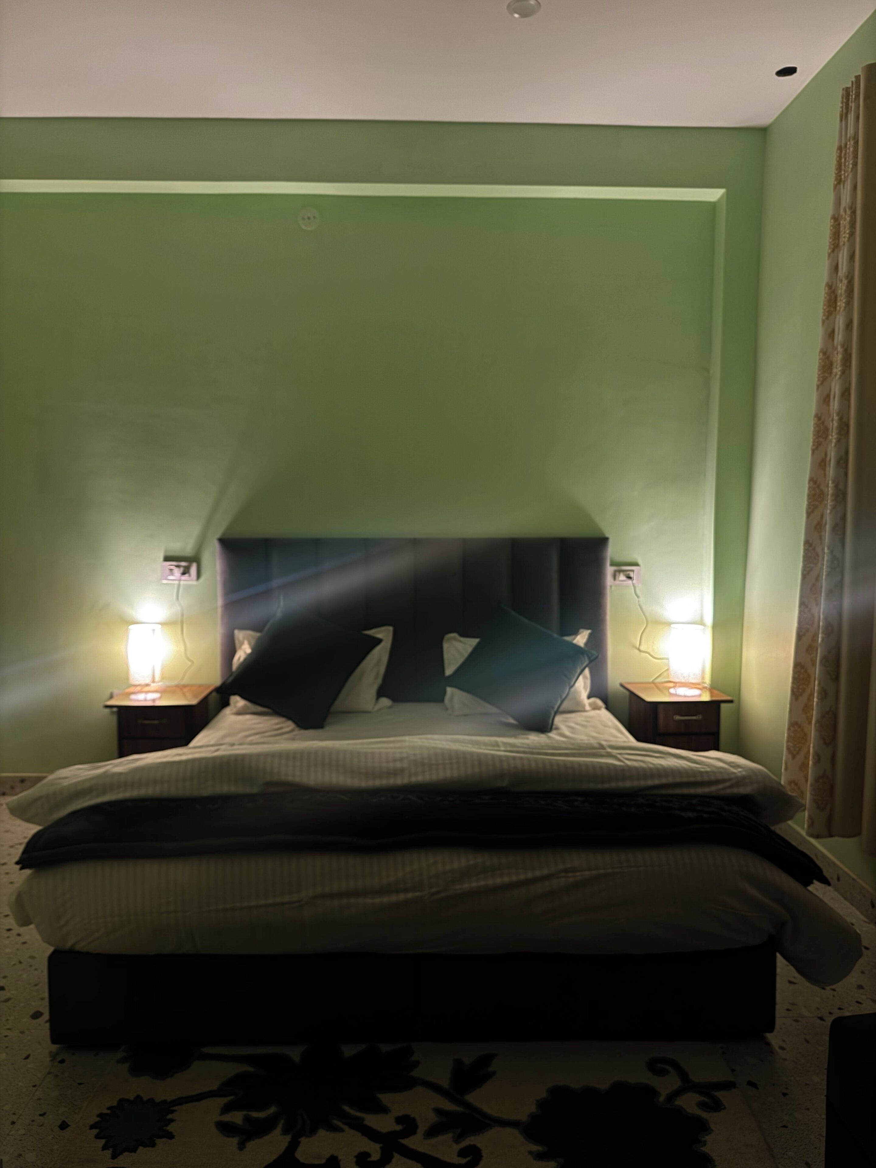 Kamer, 1 twee- of 2 eenpersoonsbedden, balkon, uitzicht op bergen