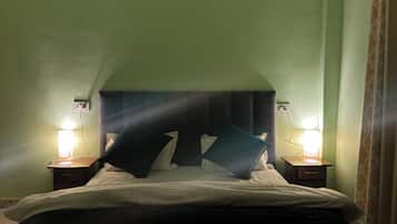 Kamer, 1 twee- of 2 eenpersoonsbedden, balkon, uitzicht op bergen