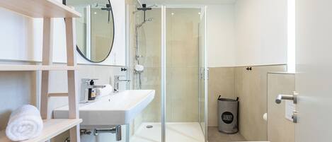 Shower, hair dryer
