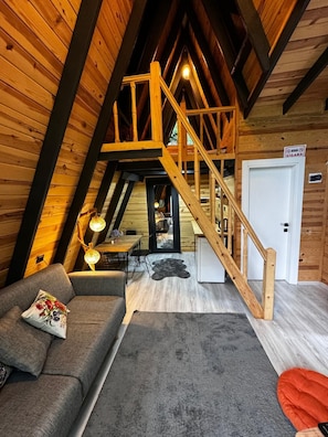 Bungalow Standard - utsikt mot bergen | Vardagsrum