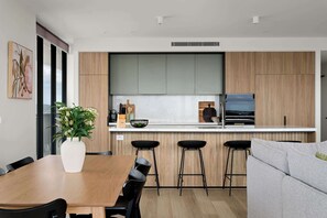 Dining - Elevated 3BR Stay - Views, Amenities, Parking (Newcastle West)