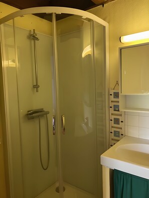 Shower, hair dryer, soap, toilet paper - House with sea view 7' walk from downtown pier and 5' walk from beach (LE PALAIS)