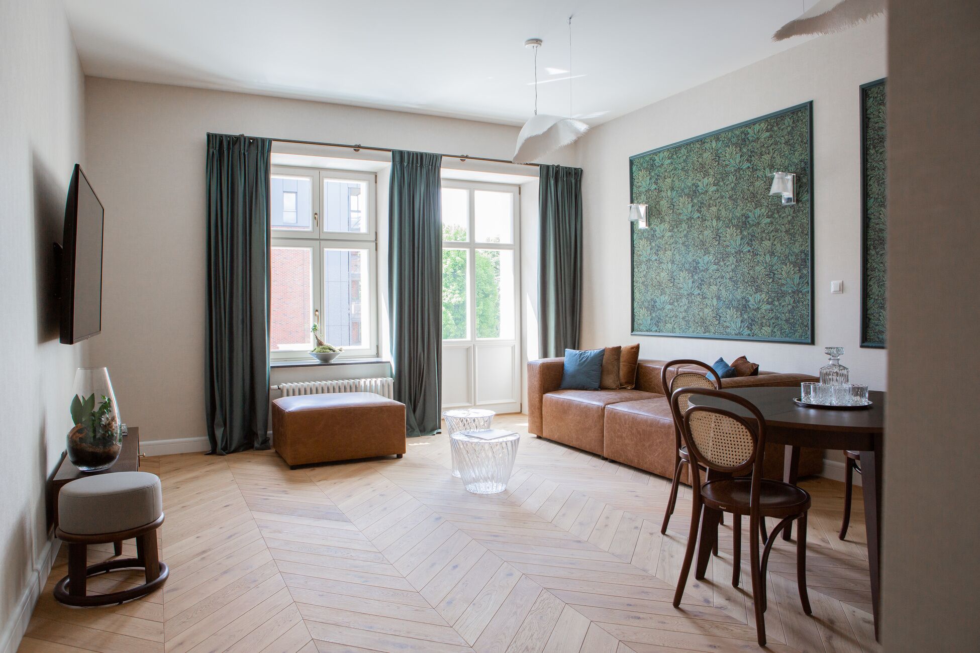 Apartemen Superior, balkon | Setrika/meja setrika, Wi-Fi gratis, dan seprai linen