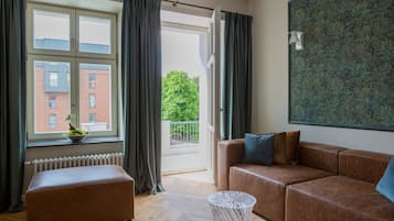 Superior appartement, balkon | Een strijkplank/strijkijzer, gratis wifi, beddengoed
