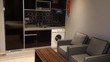 Dobbeltrom | Oppholdsområde | En 40-tommers Flatskjerm-TV med kabel-kanaler