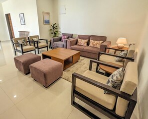 Living area - Elegant, Cozy fully furnished new apartment @ Bhilai, Chattisgarh (Smriti Nagar)