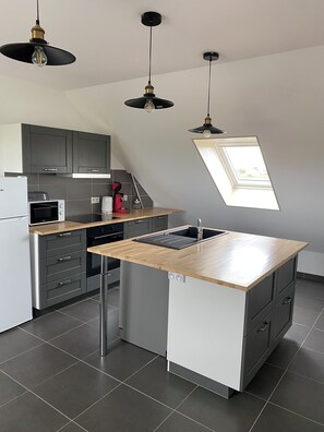 Fridge, microwave, oven, stovetop - Furnished tourist apartments (saint folquin)