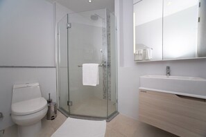 Bathroom - 1BR Pool Access Apartment Bangtao | CapitalPro (Tambon Choeng Thale)