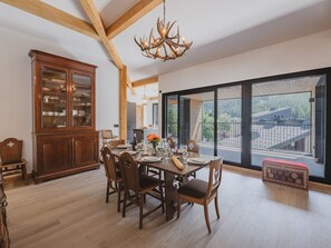 Dining - Spacious penthouse with mountain view - 8 guests (Argentière)
