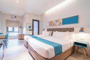 In-room safe, desk, laptop workspace, free WiFi - ABC Plus Hotel and Homes (Cebu City)