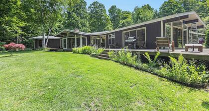 NEW! Lost and Found Forest: Unique Mid-Century Modern Home with Tons of Character! Only 4.5 Miles from Arcadia Bluffs Golf Course!