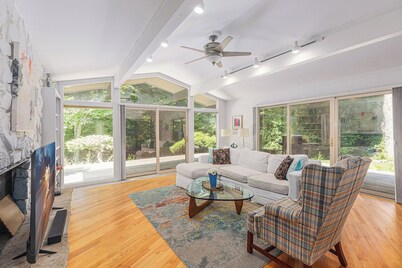 NEW!  Lost and Found Forest:  Unique Mid-Century Modern Home with Tons of Character!  Only 4.5 Miles from Arcadia Bluffs Golf Course!