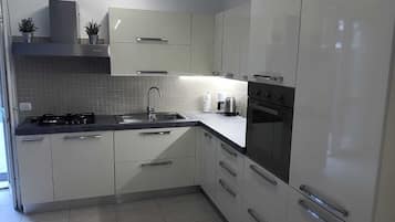 Kühlschrank, Ofen, Herdplatte, Geschirrspüler