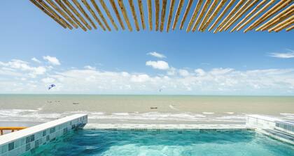 Beachfront retreat in Preá, with pool, rooftop, massage room and gym.