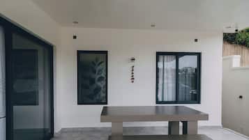 Premium Apartment, Balcony, Hill View | Outdoor dining
