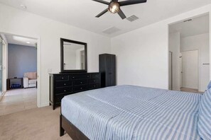 2 bedrooms, iron/ironing board, travel crib, free WiFi
