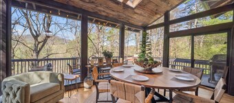 Private Mountain Escape with Hot Tub, Game Room, Fireplaces & Scenic Views
