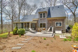 Front of property - Walk to John's Pond! Family-friendly Mashpee Home (Mashpee)