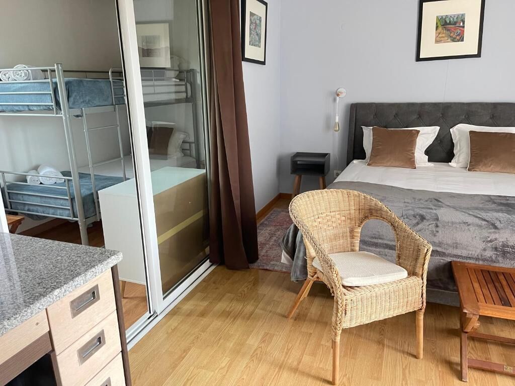 Bungalow Keluarga, balkon, pemandangan kolam renang