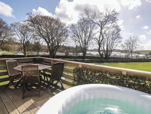 Outdoor dining - Standard Caravan at Three Lochs Holiday Park (Newton Stewart)