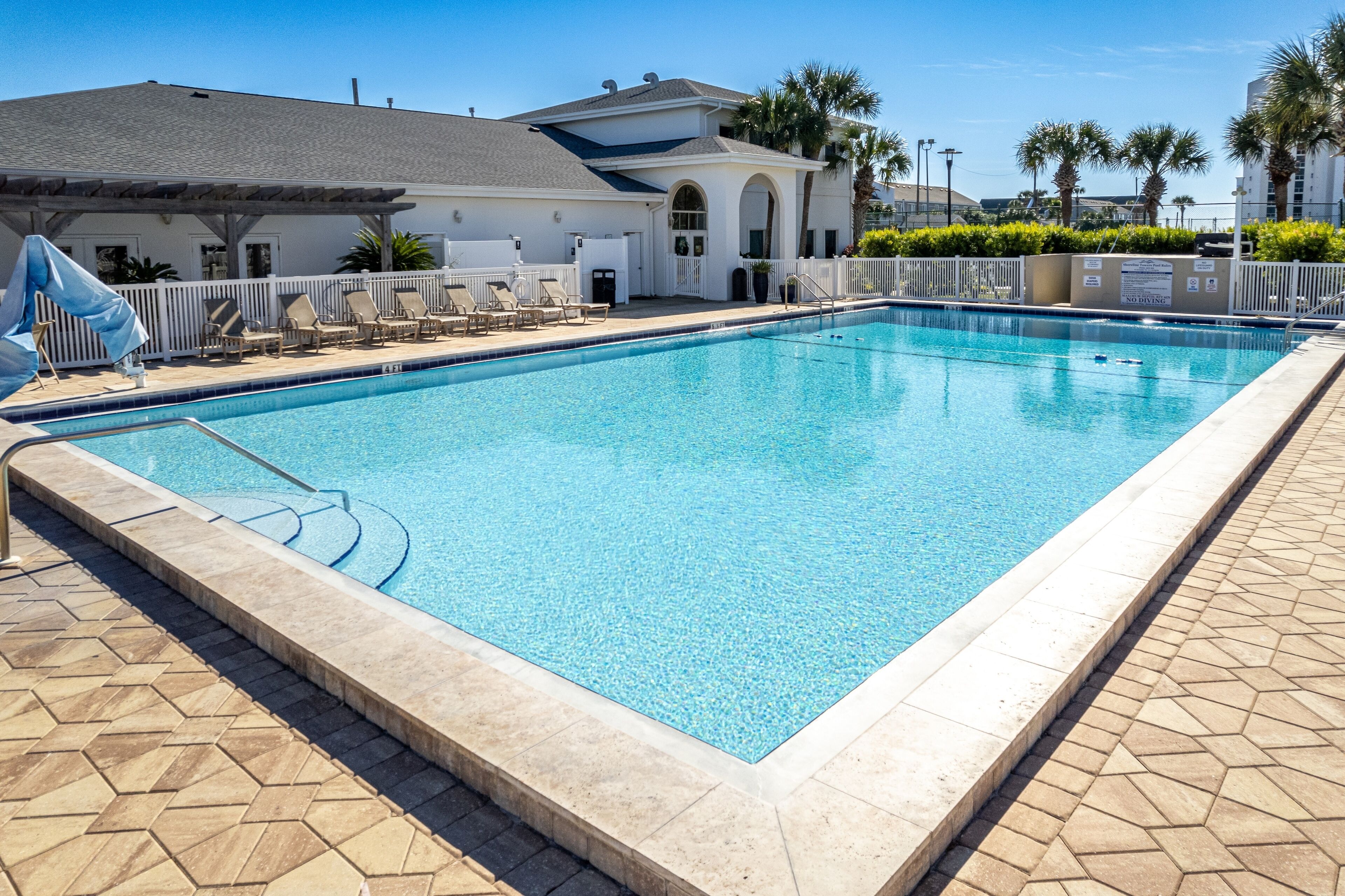 A heated pool