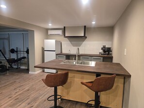 Private kitchen - Fishing spot, 1-bedroom B&B lower guesthouse in Poland w/hot tub (Poland)