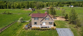 7-Acre Horse Farm with Mountain Views, Hot Tub, Sauna, Game Room, Sleeps 10