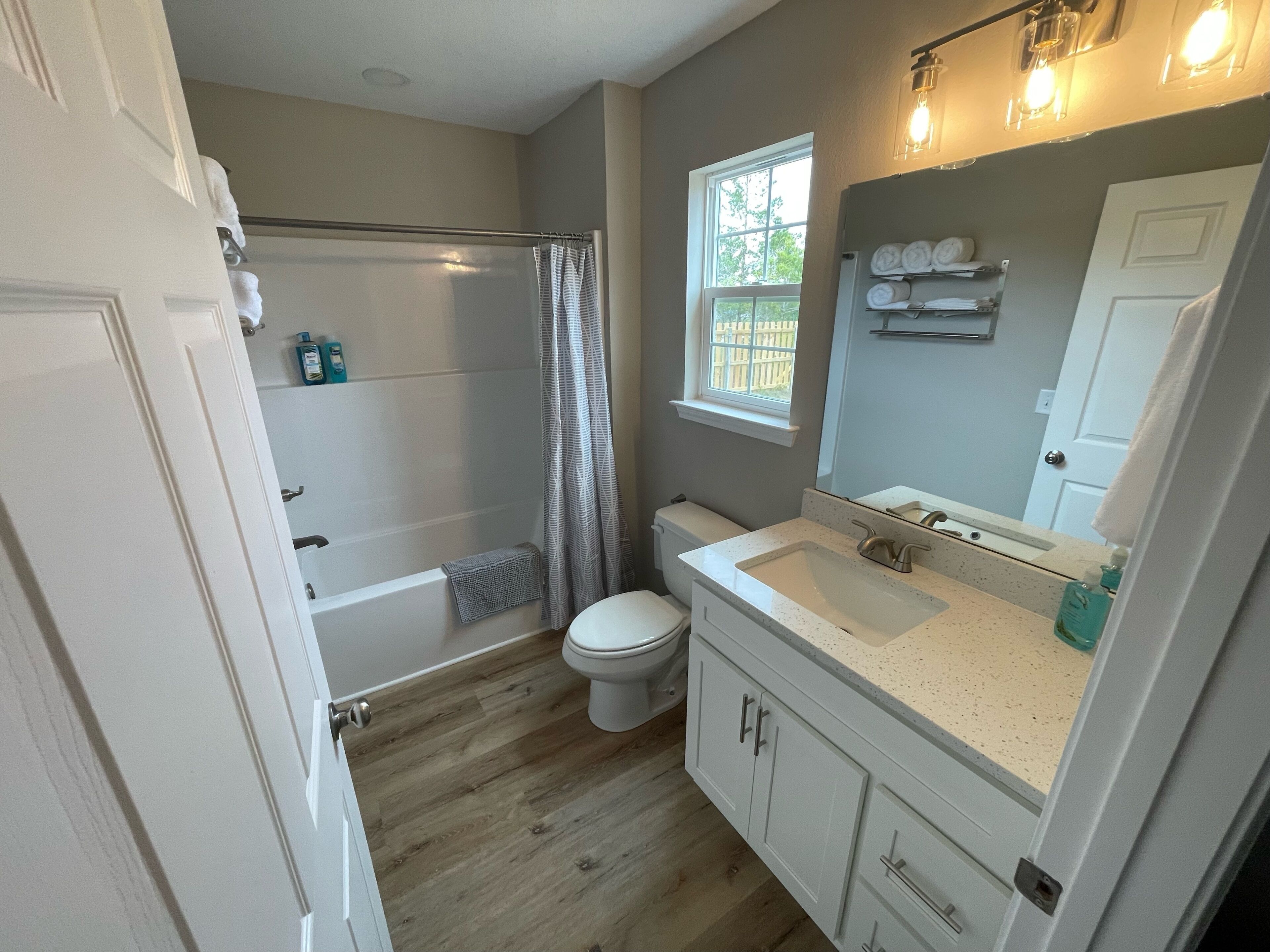 Towels, soap, toilet paper
