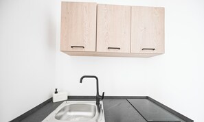 Deluxe Apartment, City View | Private kitchen