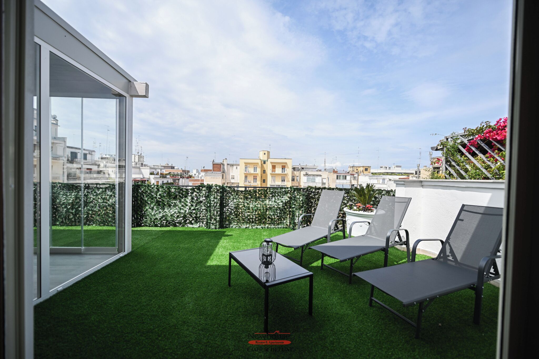 Deluxe Apartment, City View | Terrace/patio