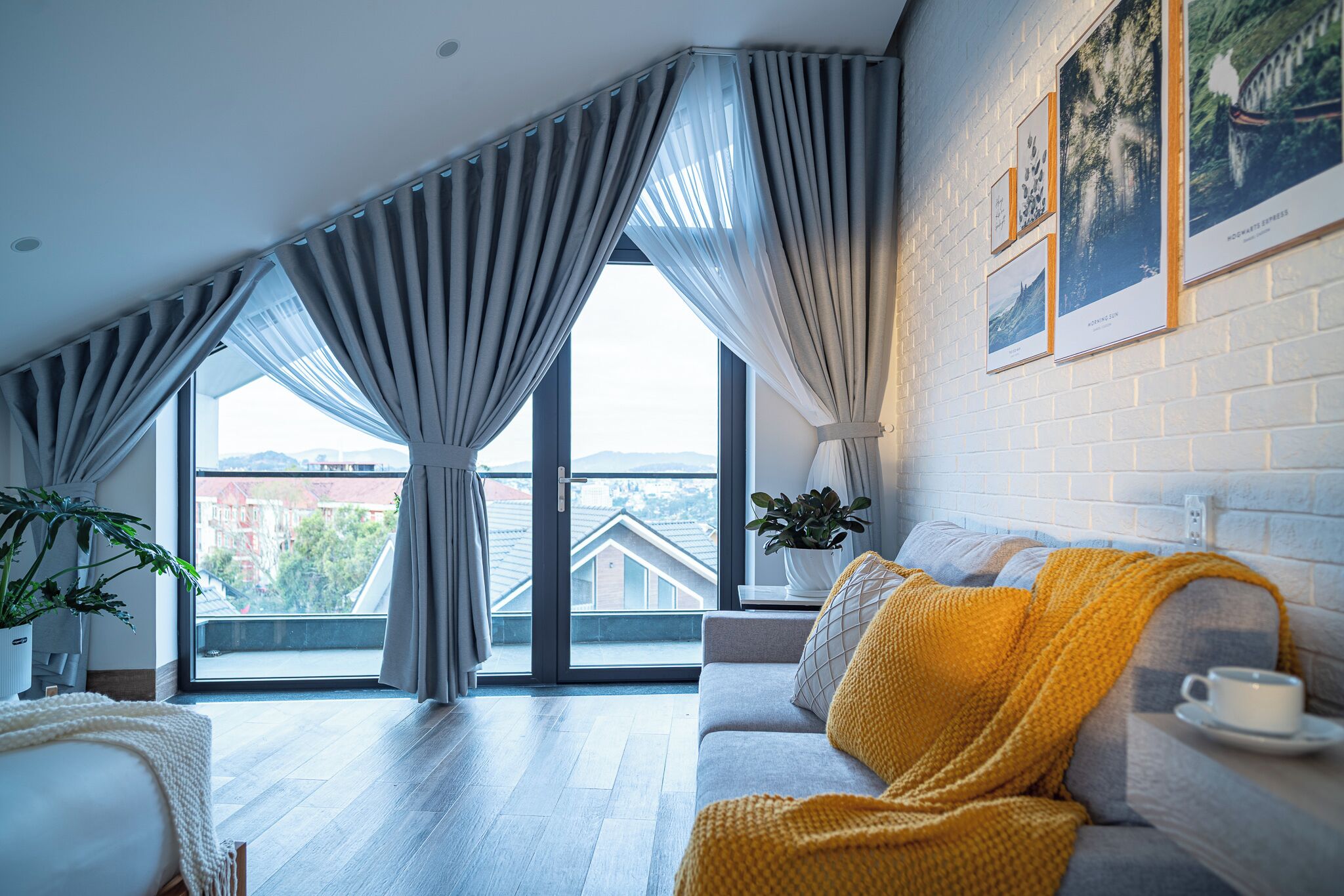 Luxury Quadruple Room, Balcony, Mountain View | Living area | 43-inch Smart TV with digital channels