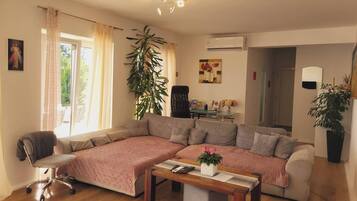 Leilighet, 1 soverom, tilgjengelighetstilpasset, røyk | Oppholdsområde | Bøker