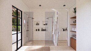 Hair dryer, bidet, towels, soap - Casa Akubali | Private Jungle Sanctuary Estate (Tulum)