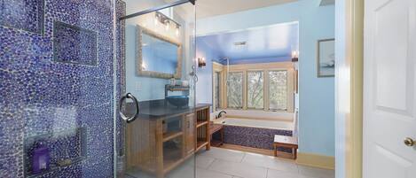 Shower, hair dryer