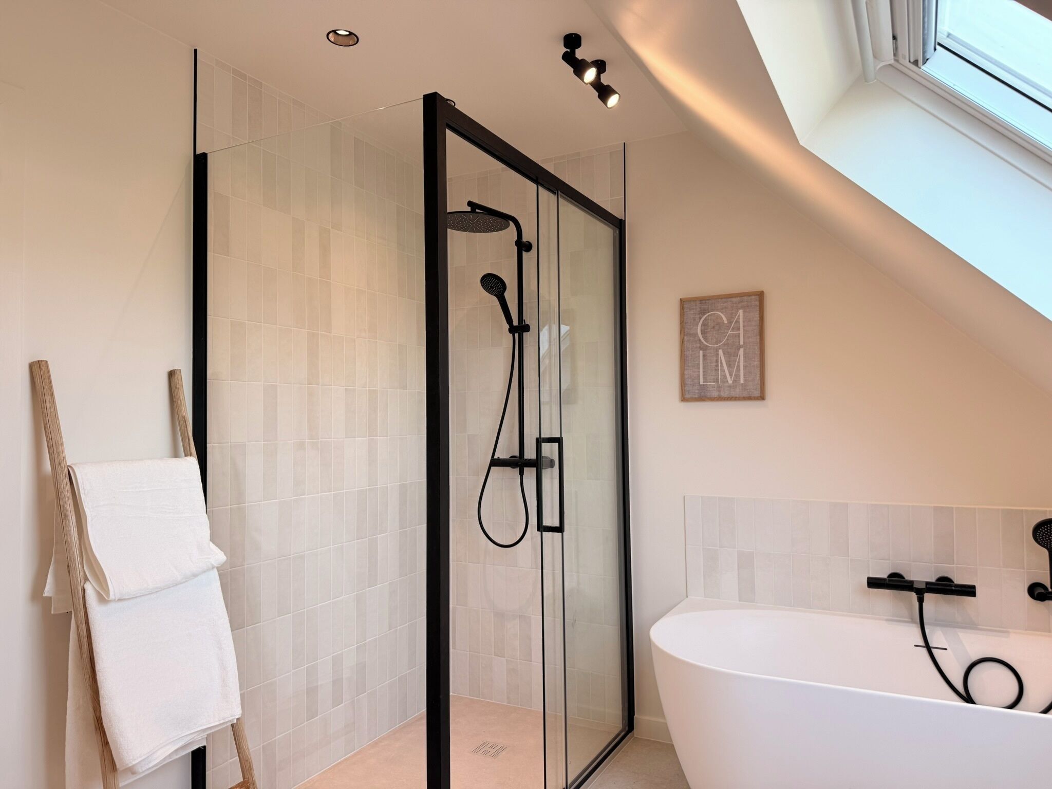 Shower, toilet paper