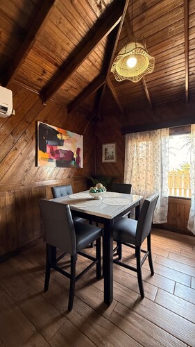 Luxury cottage in front of the sea and lagoon of miami Tela