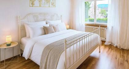Le Flacon • Entire apartment with panoramic terrace on the Rhine, near ZRH & Rhine Falls