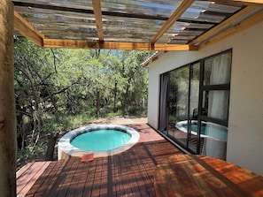 Habitación de lujo con 1 cama doble o 2 individuales, vistas al parque | Terraza o patio