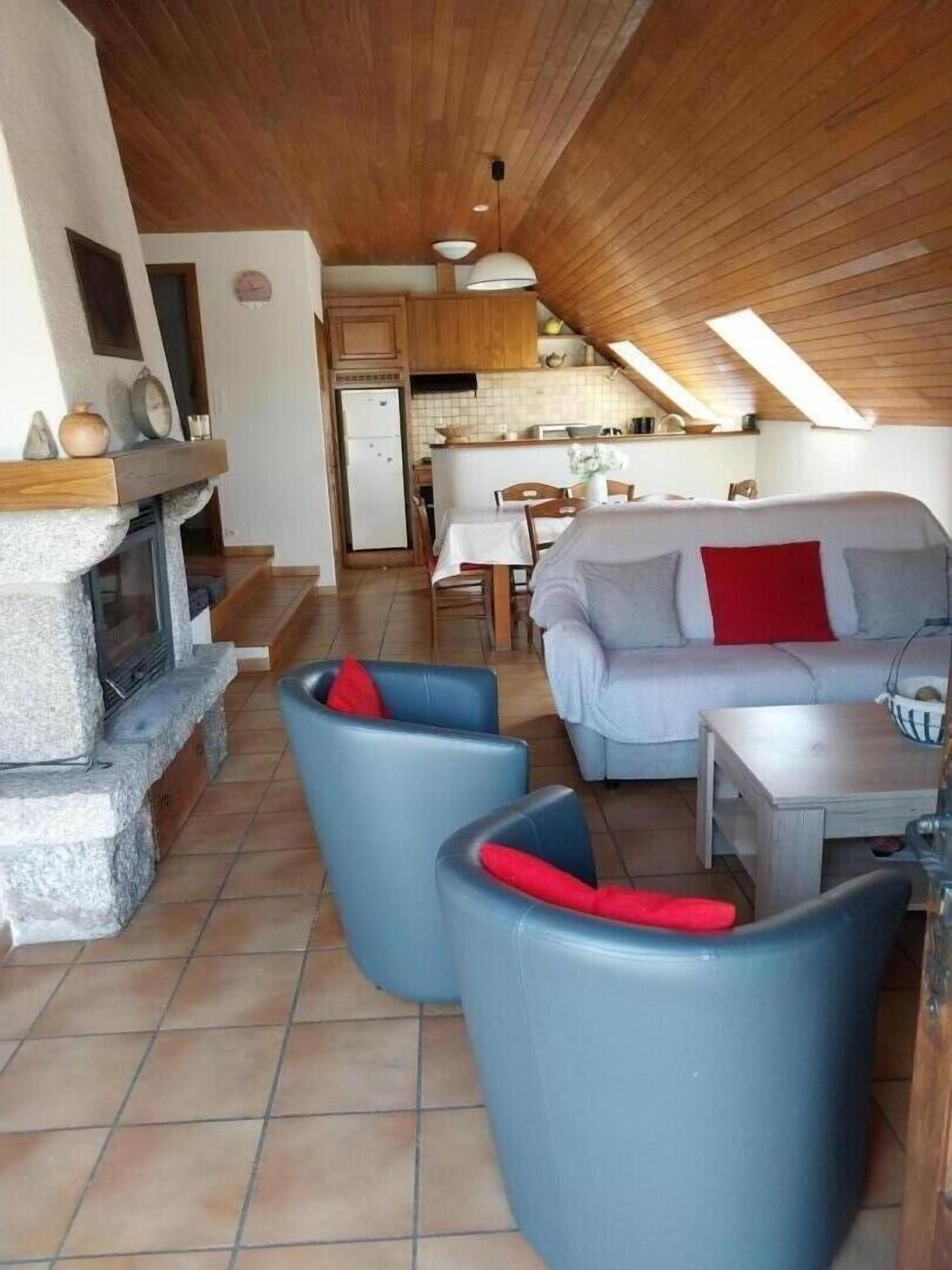 TV, fireplace, DVD player, books