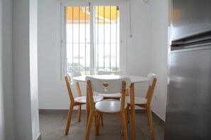 Dining - Sea from Studio la Cala de Mijas, with swimming pools, tennis court and parking. (AN)