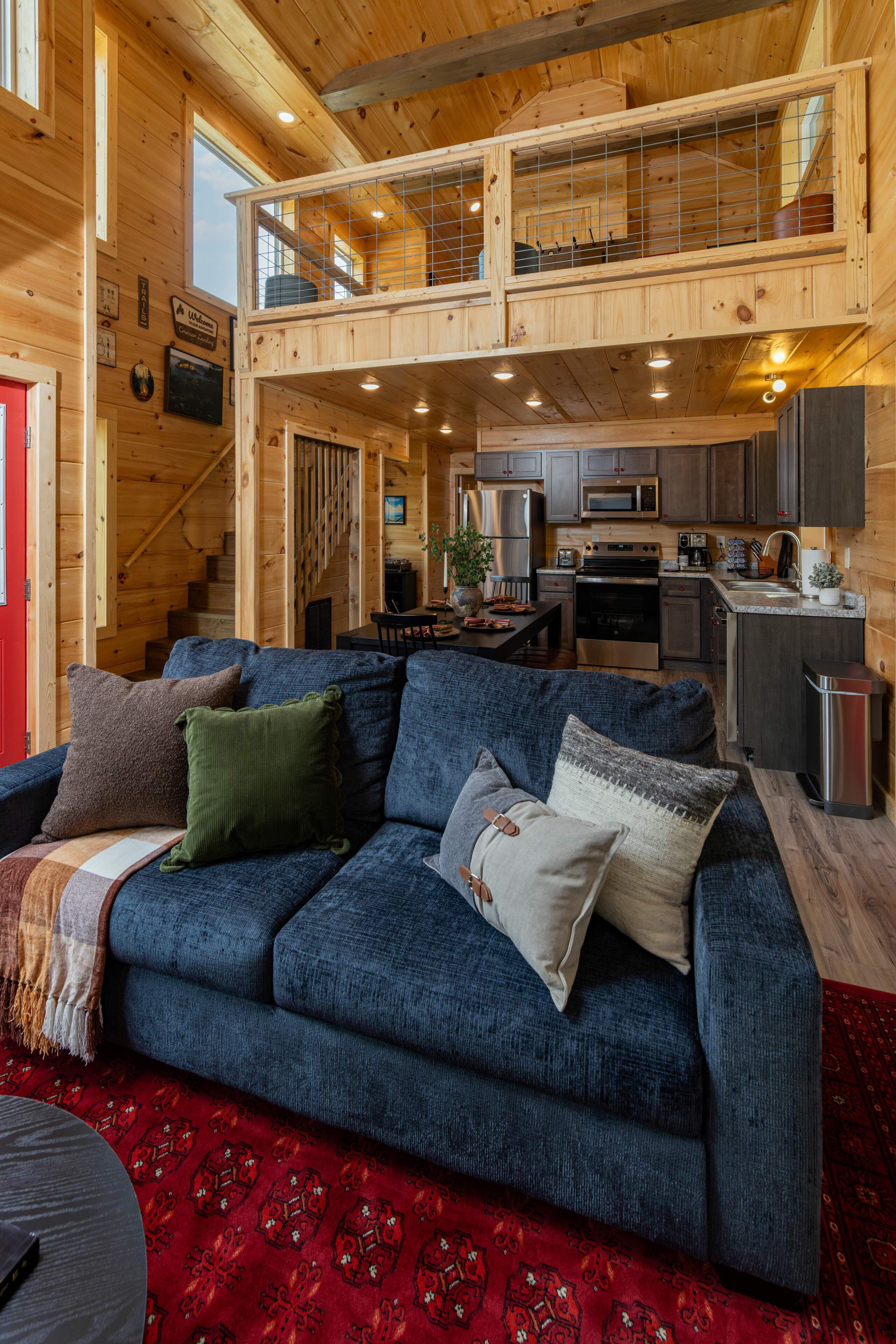 Smart TV, fireplace, video games, foosball