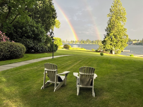 World Cup Base. Lakefront home with sweeping Mountain View
