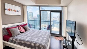 Suite monolocale Basic, 1 letto queen, non fumatori, bagno privato | Area soggiorno