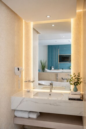 Deluxe-Doppelzimmer | Badezimmer