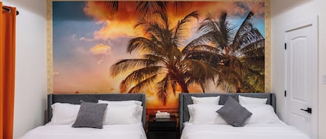 4 chambres, fer et planche à repasser, Wi-Fi gratuit, draps fournis