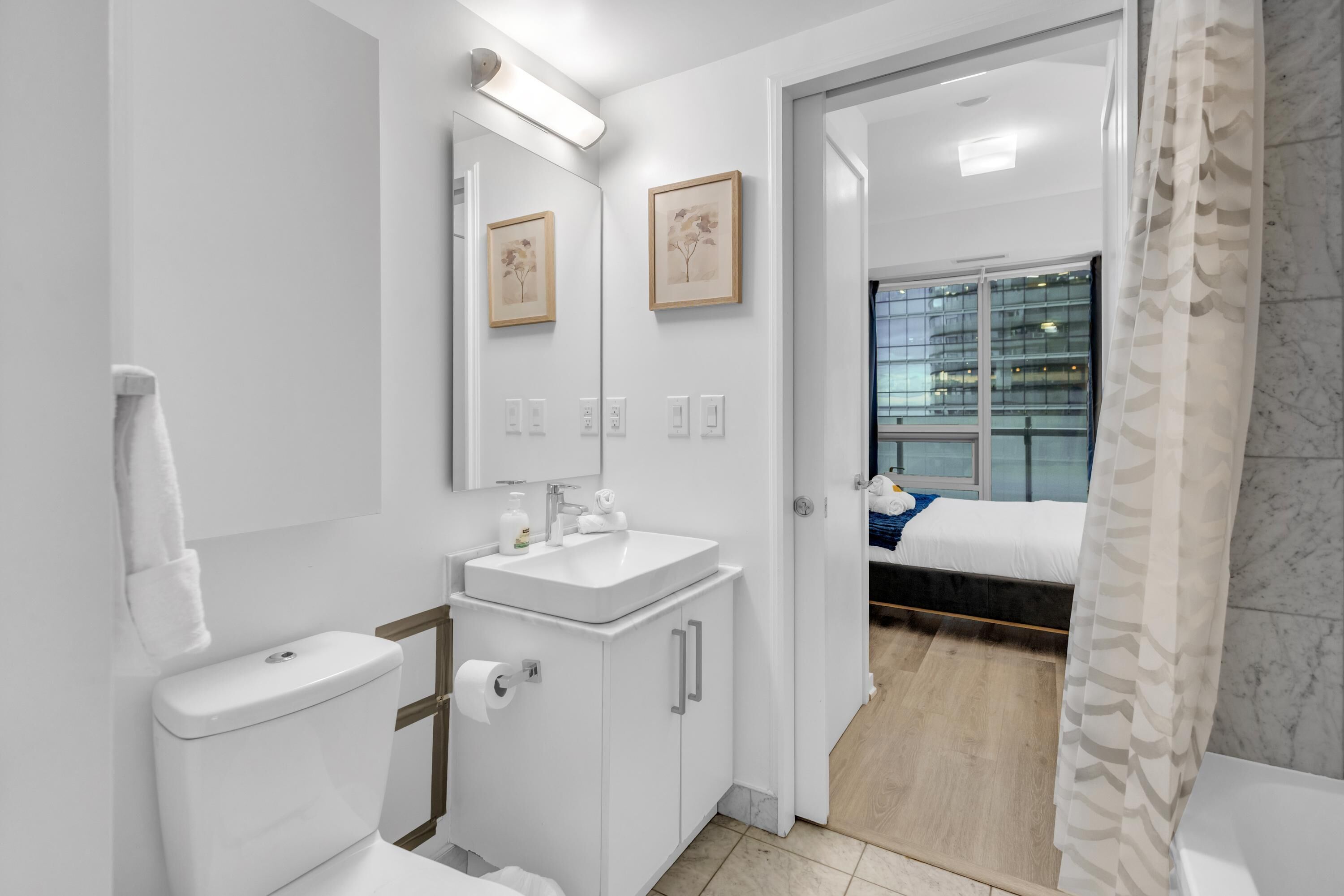 Junior Room, Multiple Beds, City View | Bathroom | Hair dryer, bidet, towels, soap