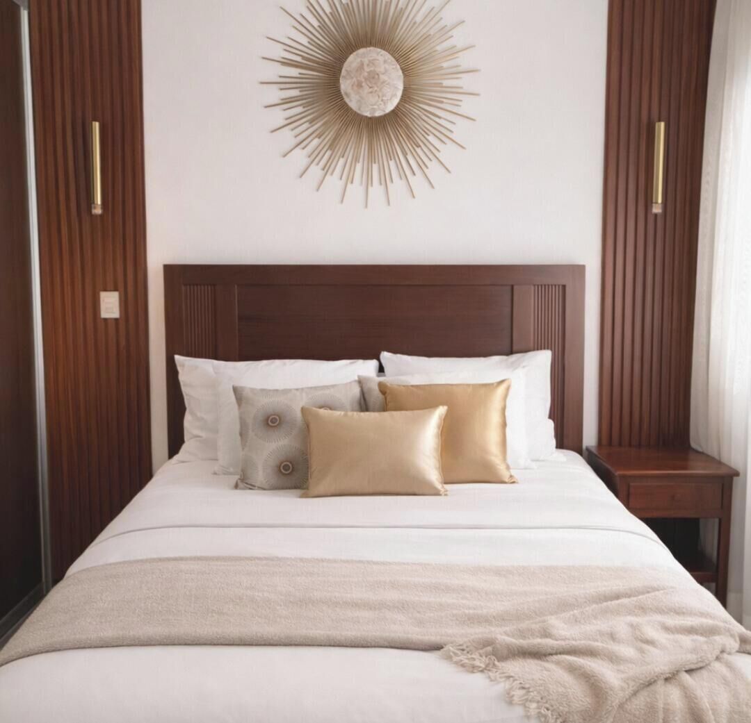 Apartemen, balkon, pemandangan gunung